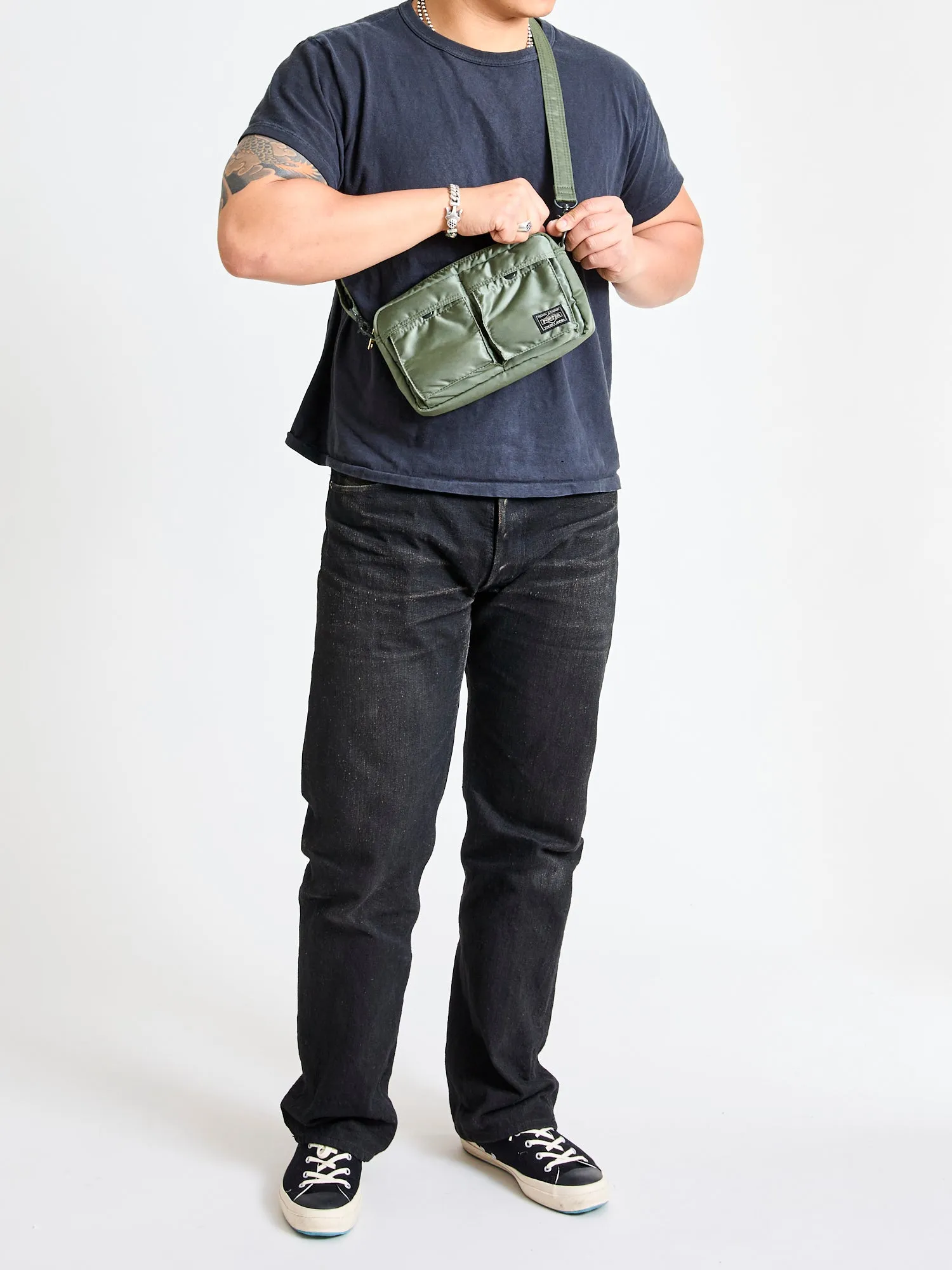 "Tanker" Shoulder Bag (S) in Sage Green