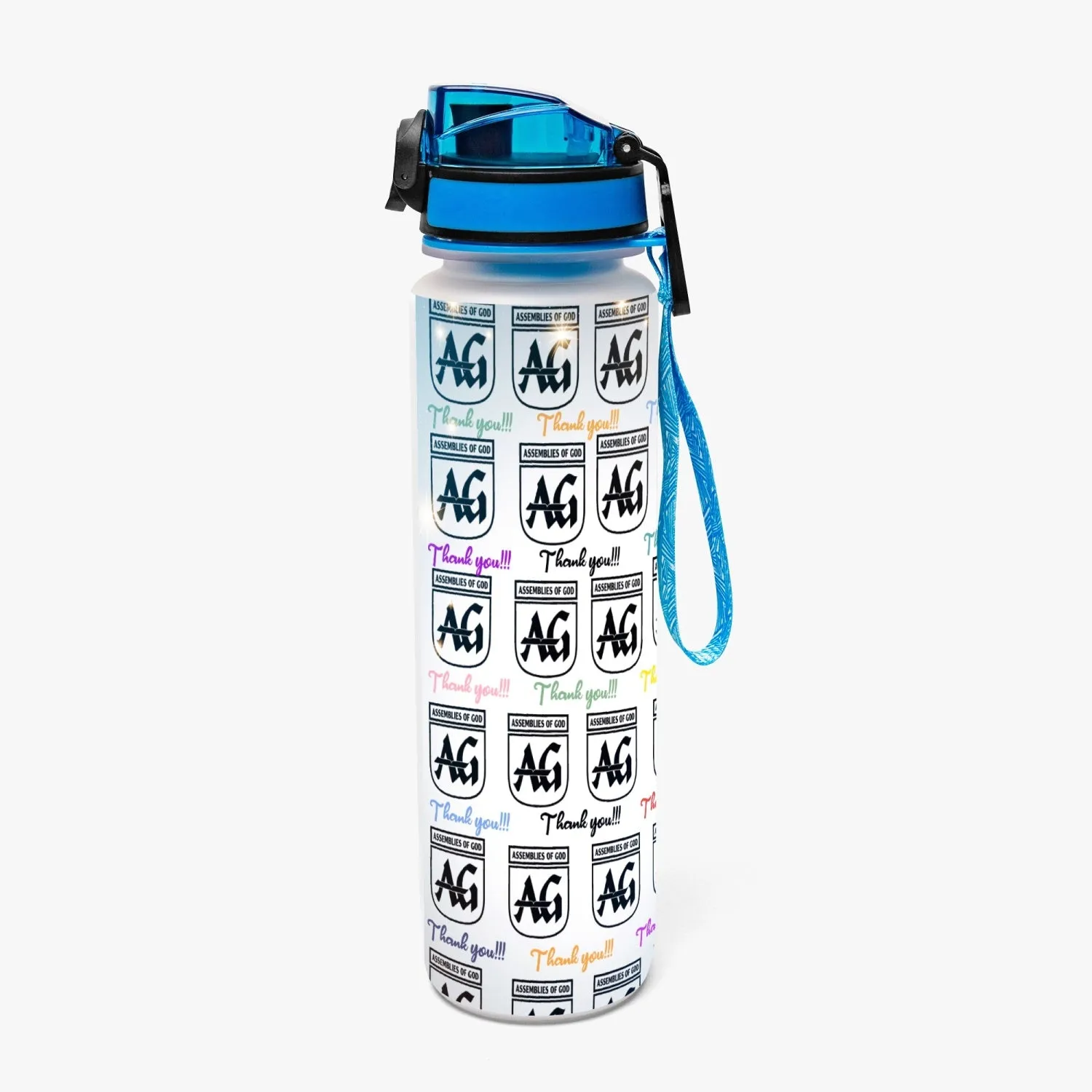 Rachvid Wears IAG 32oz Water Tracker Bottle