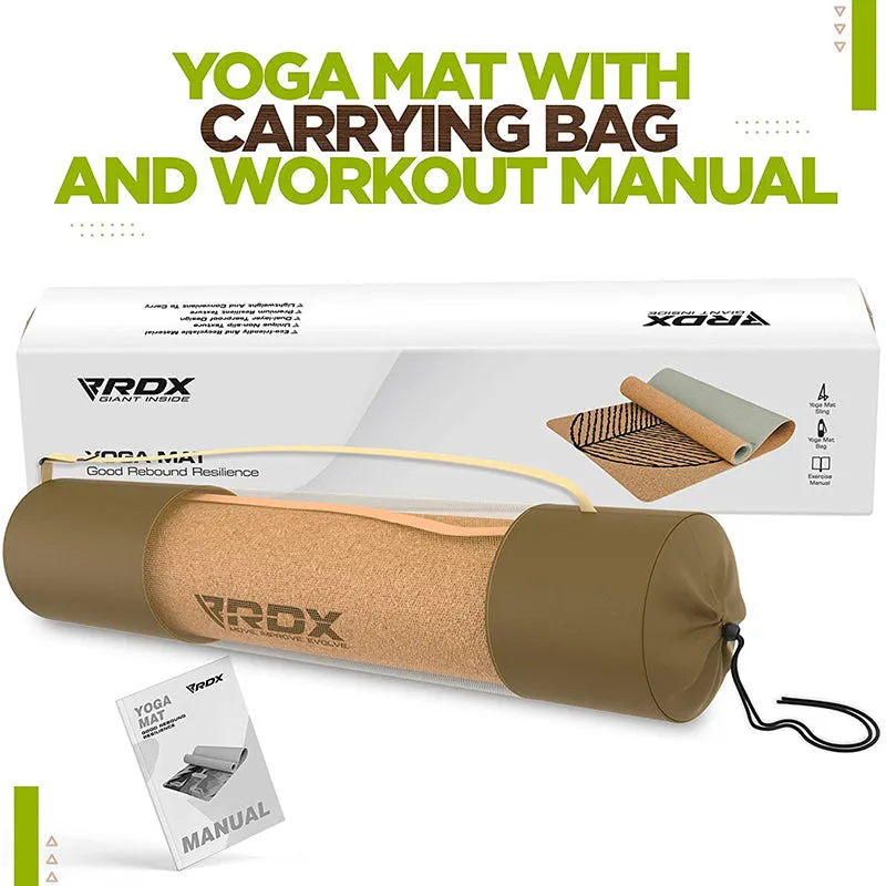 RDX D5 6mm Cork Yoga Mat