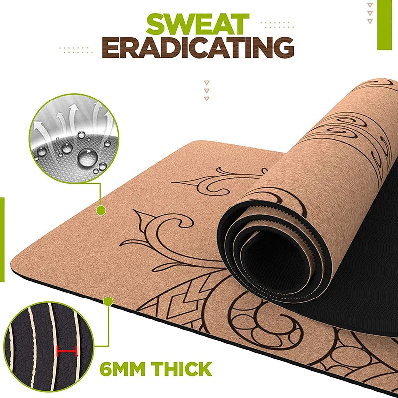 RDX D5 6mm Cork Yoga Mat