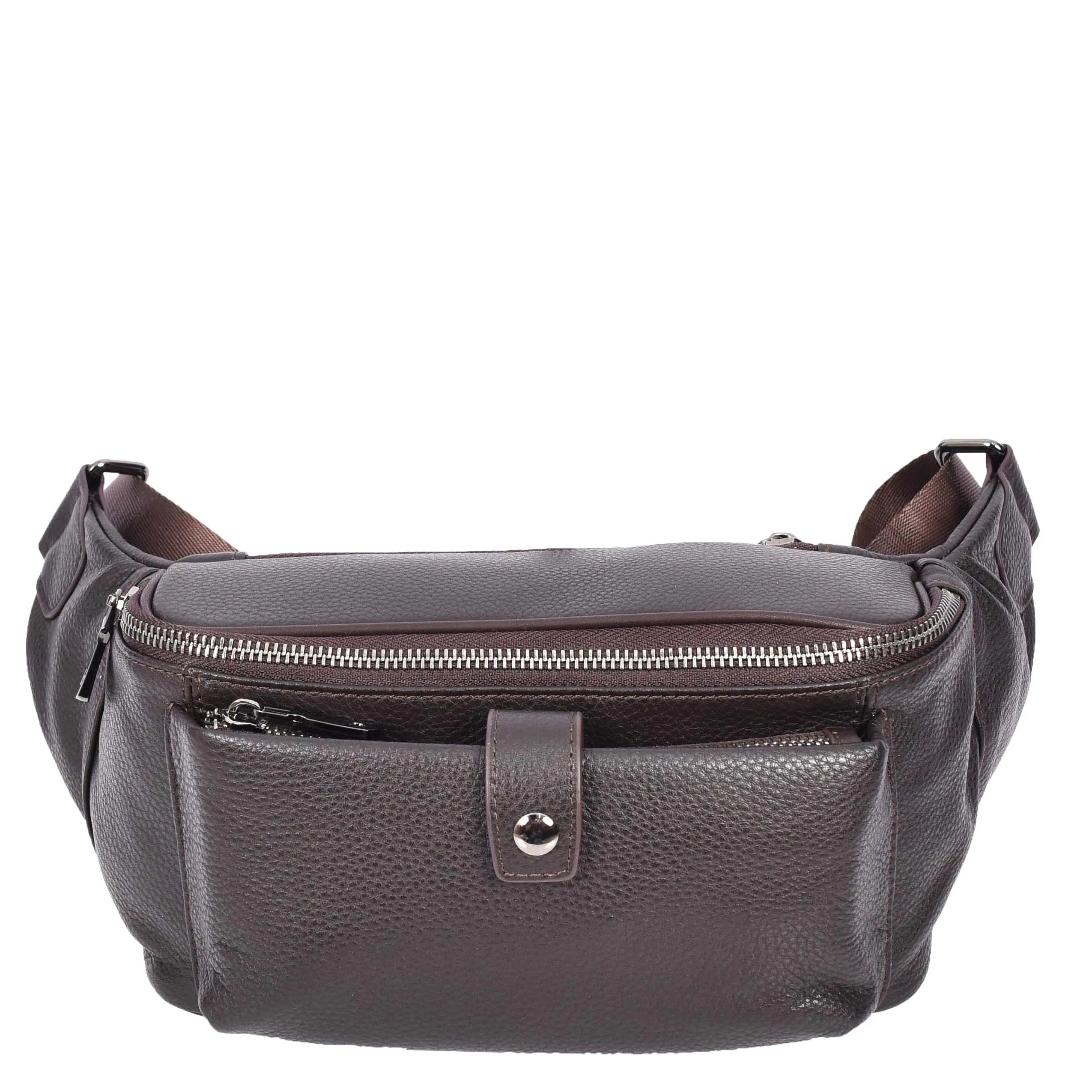 Real Leather Bum Bag Milan Brown