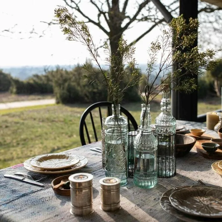 Recycled Glass Bottle with Cork