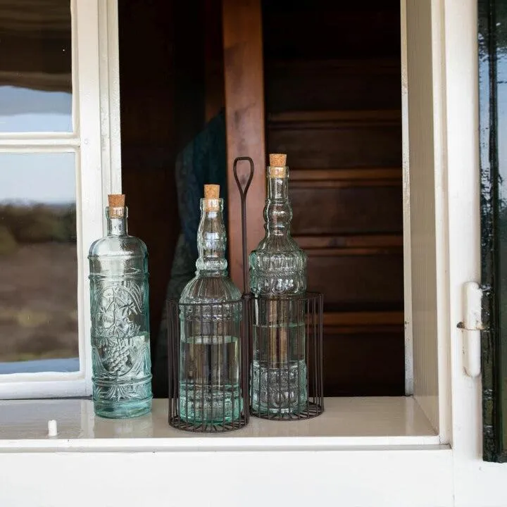 Recycled Glass Bottle with Cork