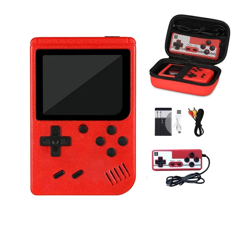 Retro Handheld Game Player With Bag Protection Video Game Console TV AV Out Mini Portable 8 Bit Game Console for Kids Gift