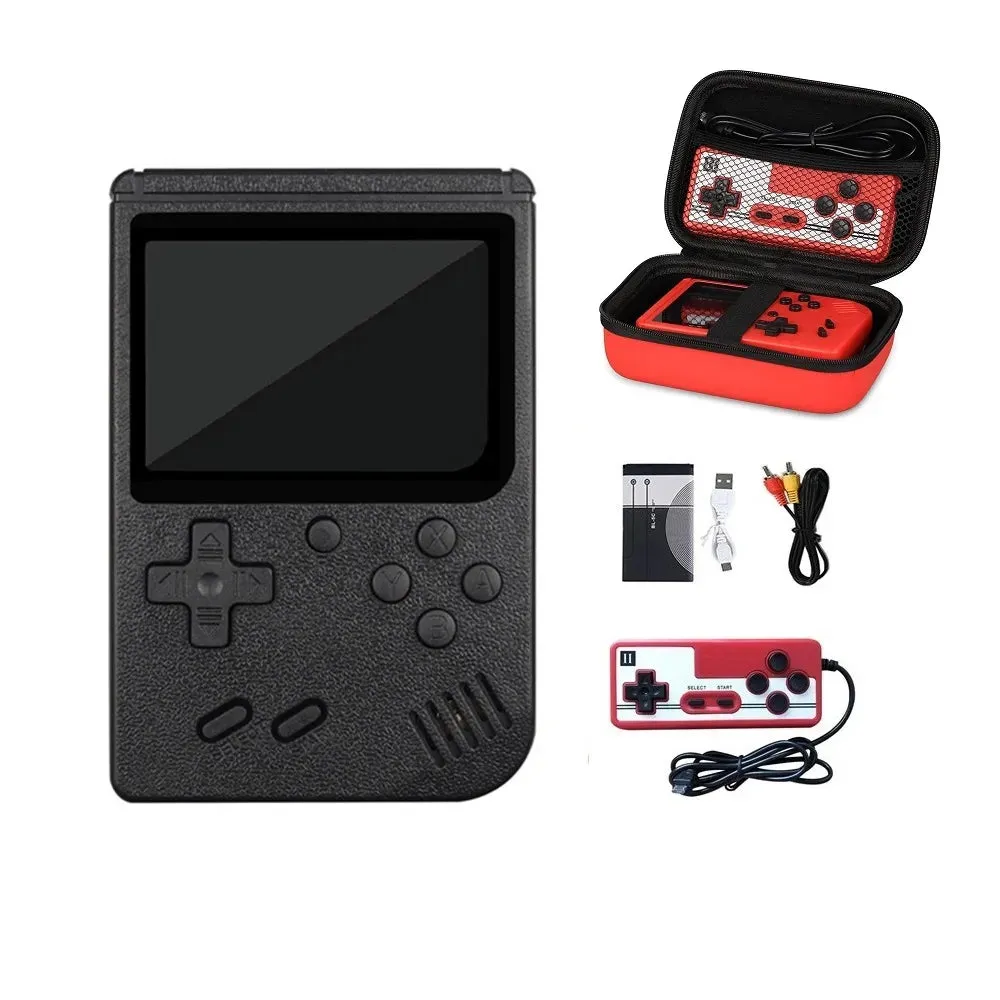 Retro Handheld Game Player With Bag Protection Video Game Console TV AV Out Mini Portable 8 Bit Game Console for Kids Gift