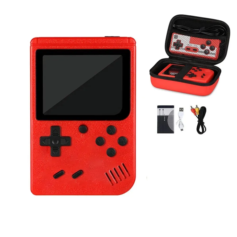 Retro Handheld Game Player With Bag Protection Video Game Console TV AV Out Mini Portable 8 Bit Game Console for Kids Gift