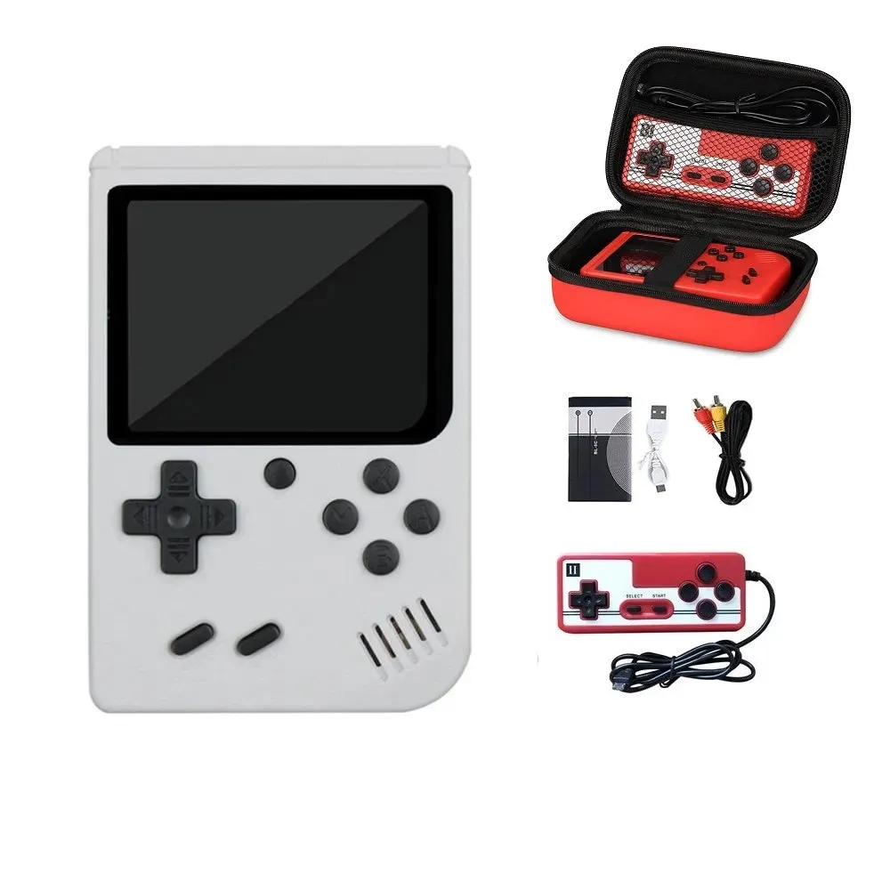 Retro Handheld Game Player With Bag Protection Video Game Console TV AV Out Mini Portable 8 Bit Game Console for Kids Gift