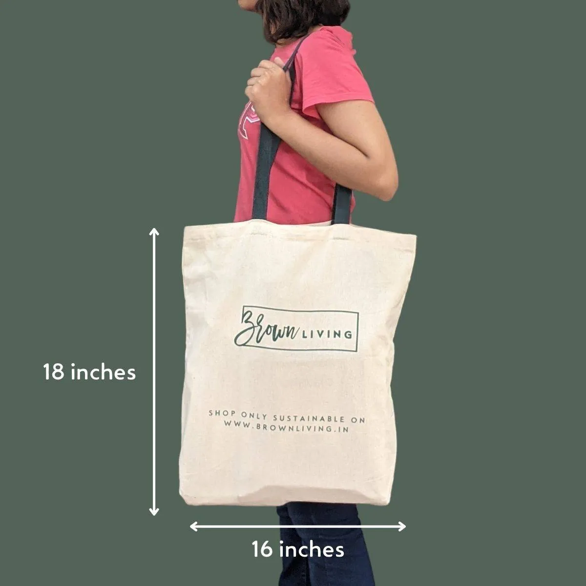 Reusable Cotton Tote Bag- Silently Judging your Plastic Bag- Off White