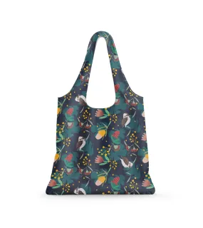 Reusable Shopping Bag - Floral Kookaburra by Suki McMaster