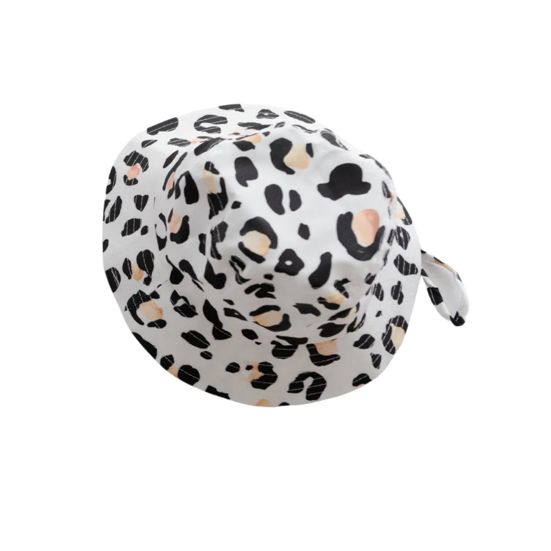 Reusable Swim Nappy & Hat Set - Leopard Print