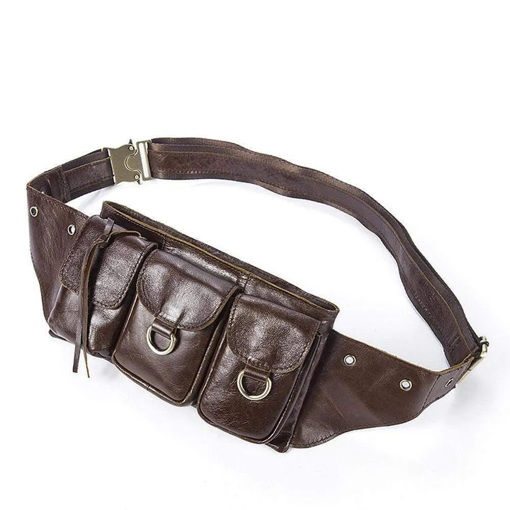 Rossie Viren  Vintage Brown Waist  Shoulder Bag