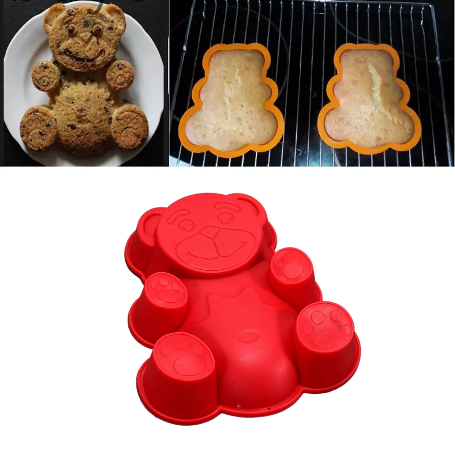 Silicone Animal Mould Cake Mould Chocolate Soap Mould Baking Mould Soap Making Candle Craft (Animal Mould) (Set of 4)