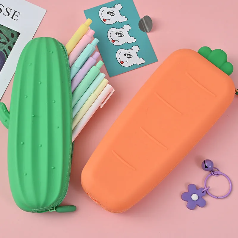 Silicone Cute Waterproof Pencil Case Suitable for Girls Stationery Box Pencil Bag Pencil Case