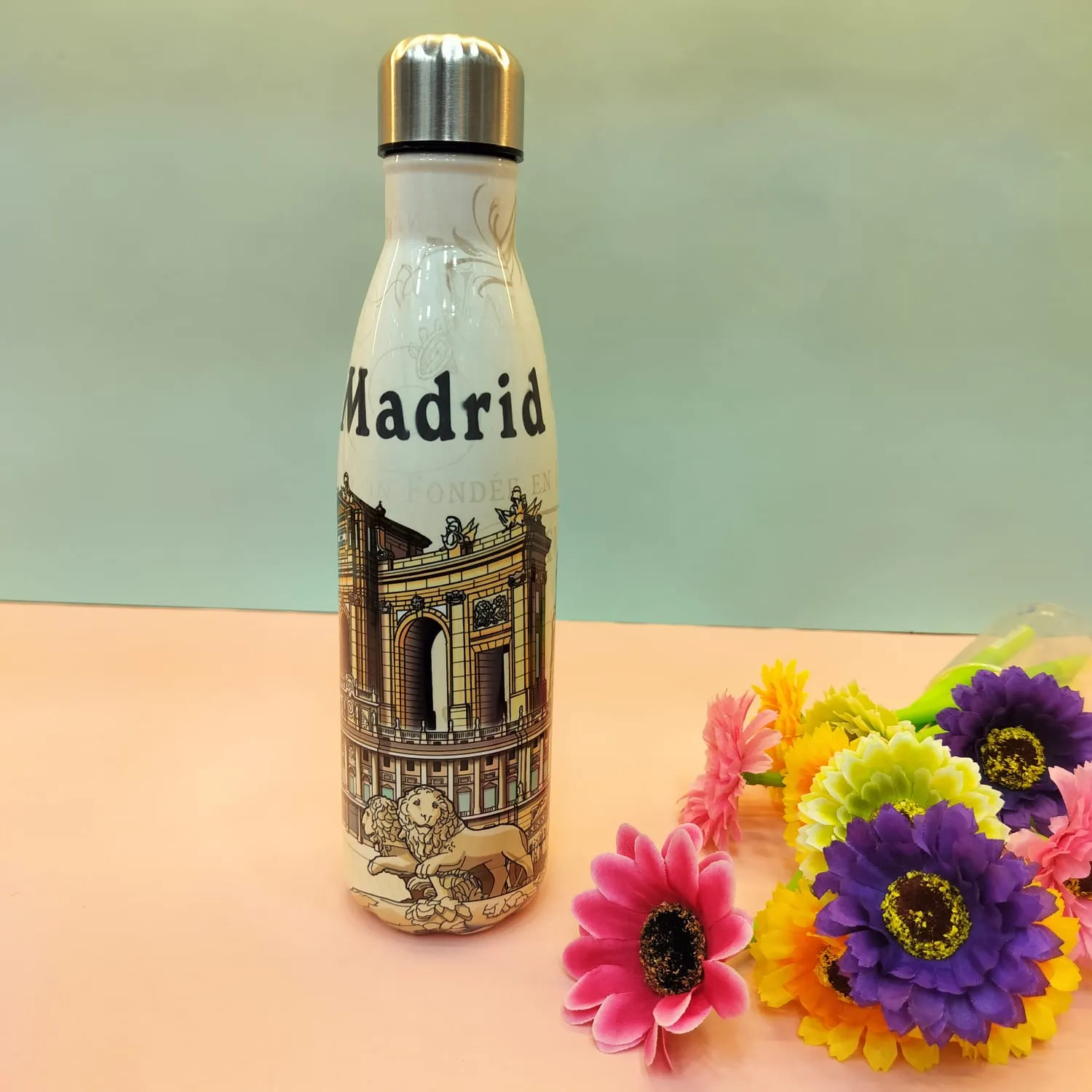 Spain, Madrid and Toledo heritage design Water bottle.(500mL)