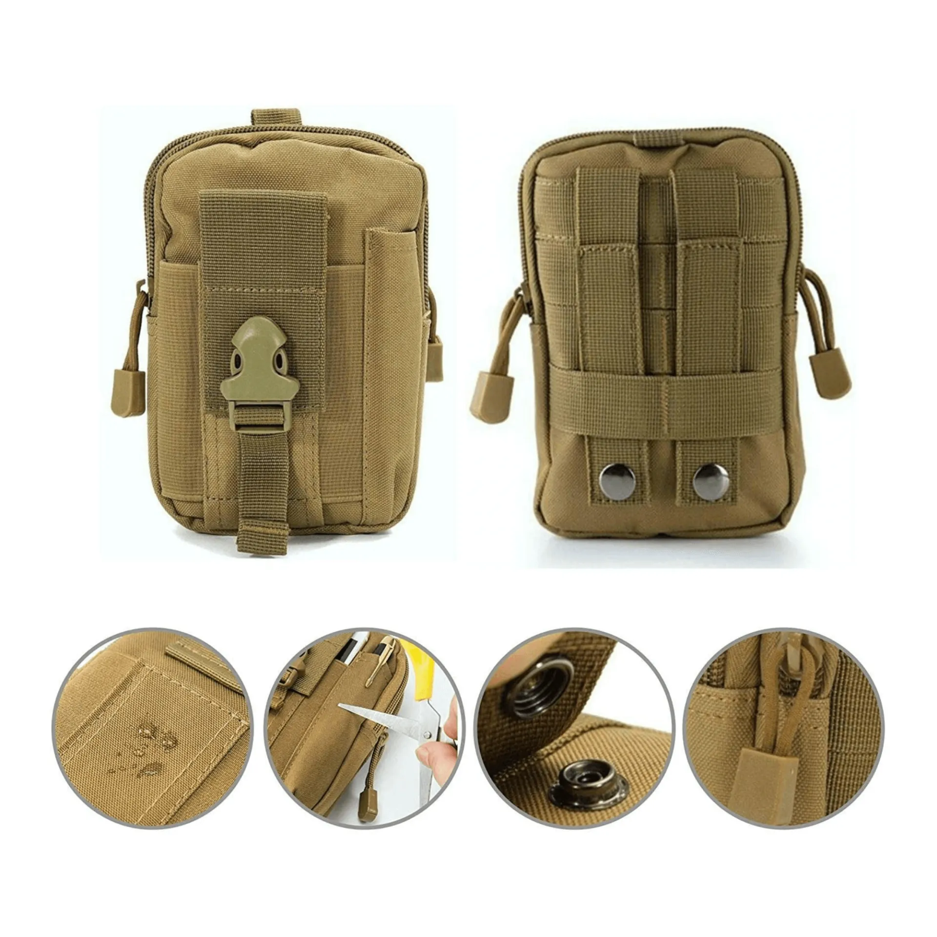 Tactical MOLLE Pouch & Waist Bag for Hiking & Outdoor Activities