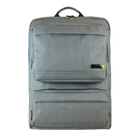 Techair Evo Magnetic Laptop Backpack - Notebook Carrying Backpack - 15.6" - Grey Texturised