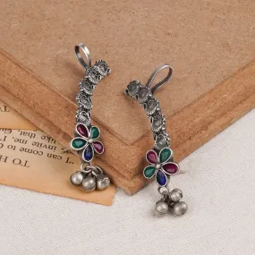 Teejh Gahez Multi-colored Silver Oxidised Earrings