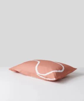 Terracotta Print Organic Cotton Pillowcase