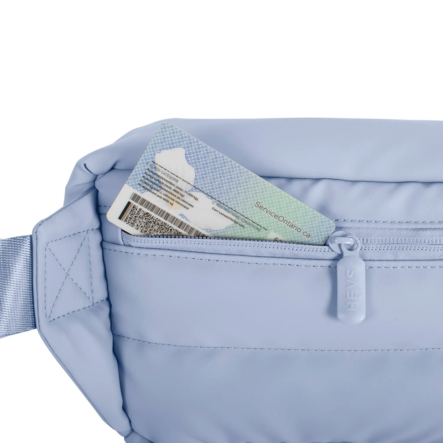 The Puffer Mini Waist Bag - Light Blue