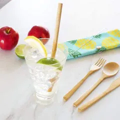 Totally Bamboo "Take Along" Reusable Utensil Set with Pineapple Case