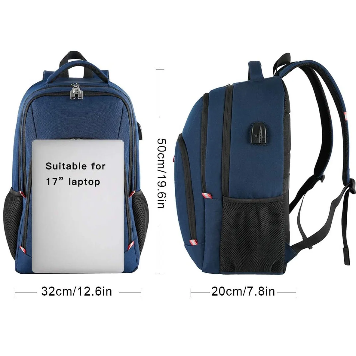 Travel Laptop Backpack | Extra Large Anti Theft College School Backpack for Men and Women | Blue