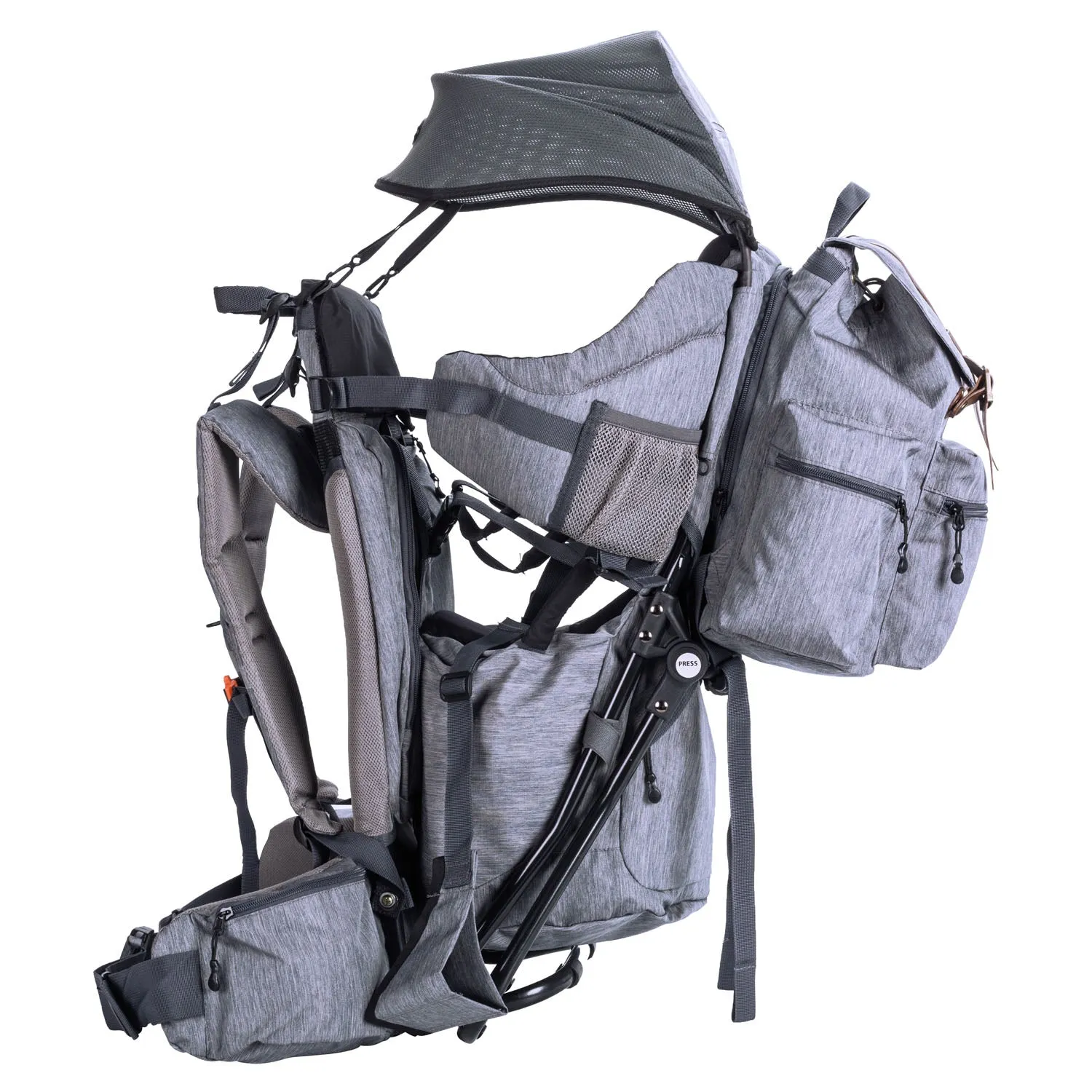 Urban Explorer Baby Backpack Child Carrier, Heather Gray