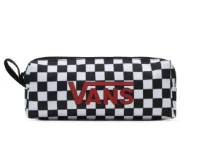 Vans Pencil Case Pouch Checkerboard Red Logo School College Pen Case