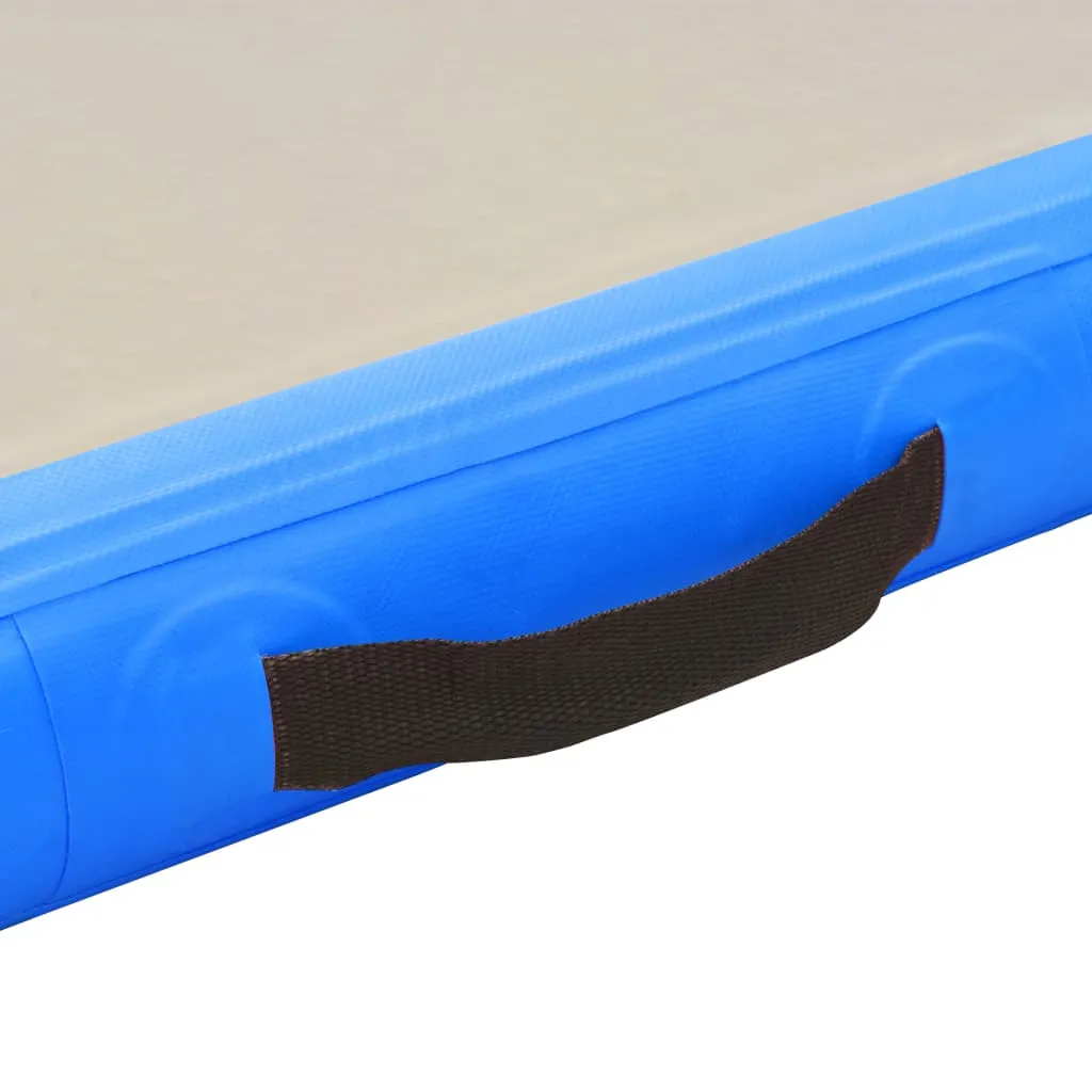 vidaXL Inflatable Gymnastics Mat with Pump 300x100x10 cm PVC Blue