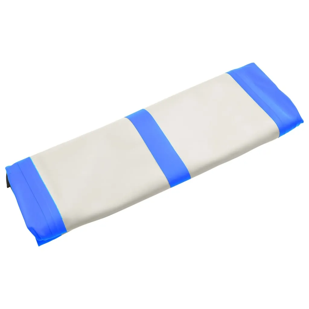 vidaXL Inflatable Gymnastics Mat with Pump 700x100x20 cm PVC Blue