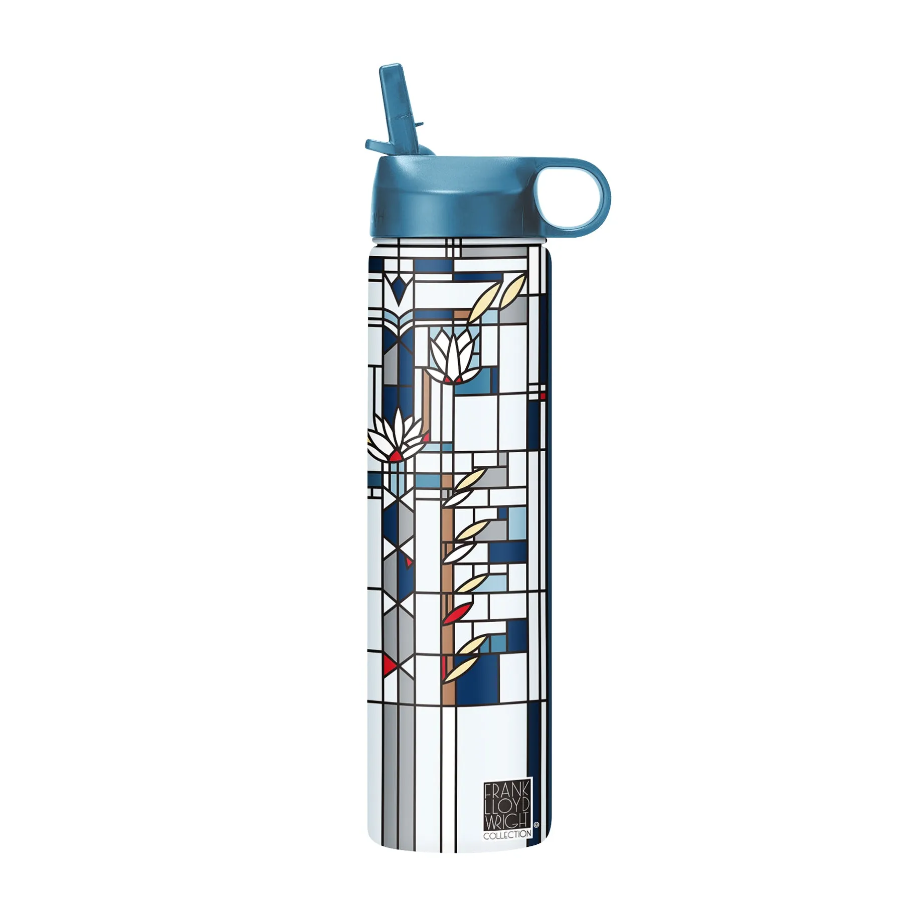 Water Bottle 24oz - Frank Lloyd Wright "Waterlilies"