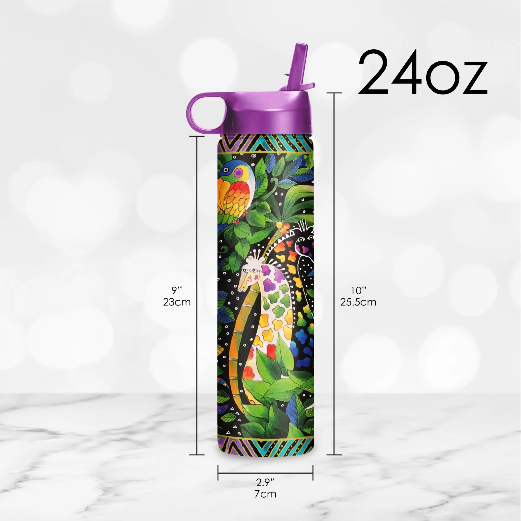 Water Bottle 24oz - LB "Jungle Song"