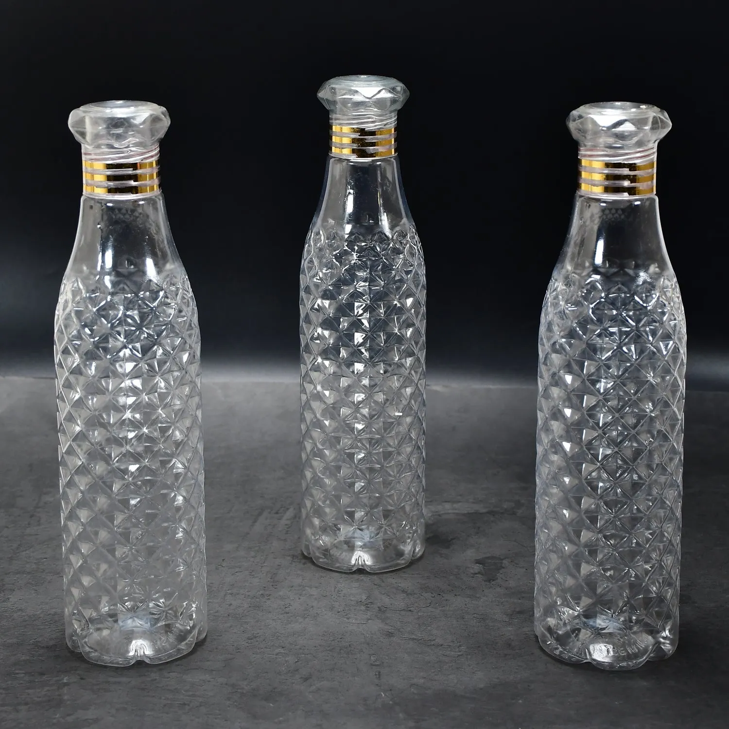 Water Bottle With Diamond Cut Used By Kids, Children's  ( 3 pcs )