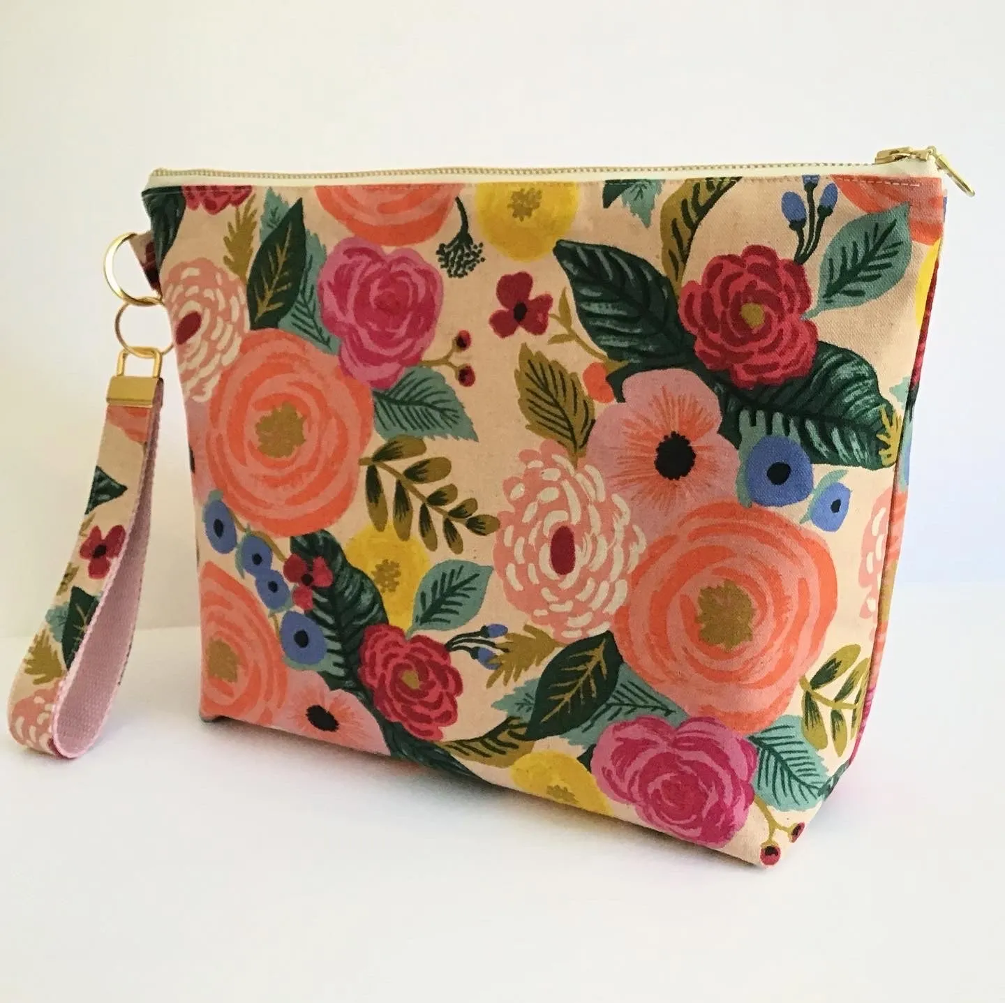 Wet Dry Zipper Pouch, Large with Wrist Strap