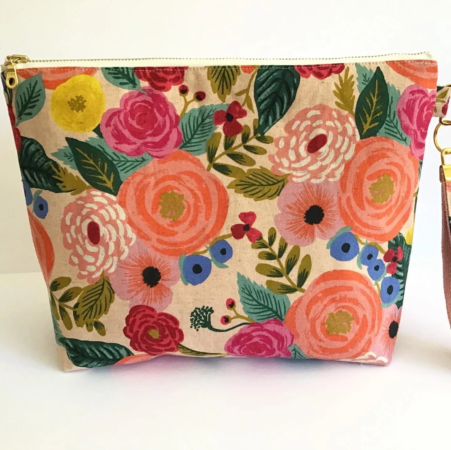 Wet Dry Zipper Pouch, Large with Wrist Strap