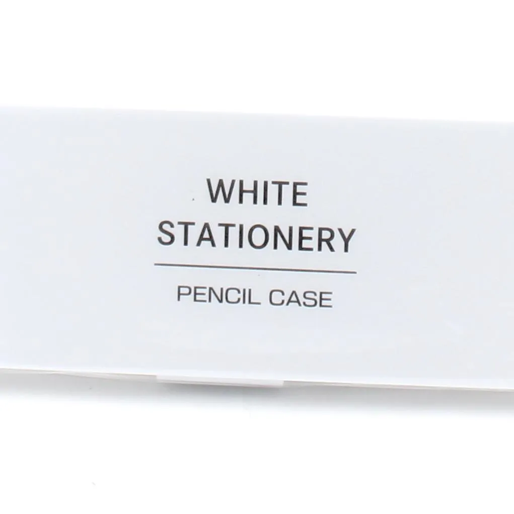 White Hard Pencil Case