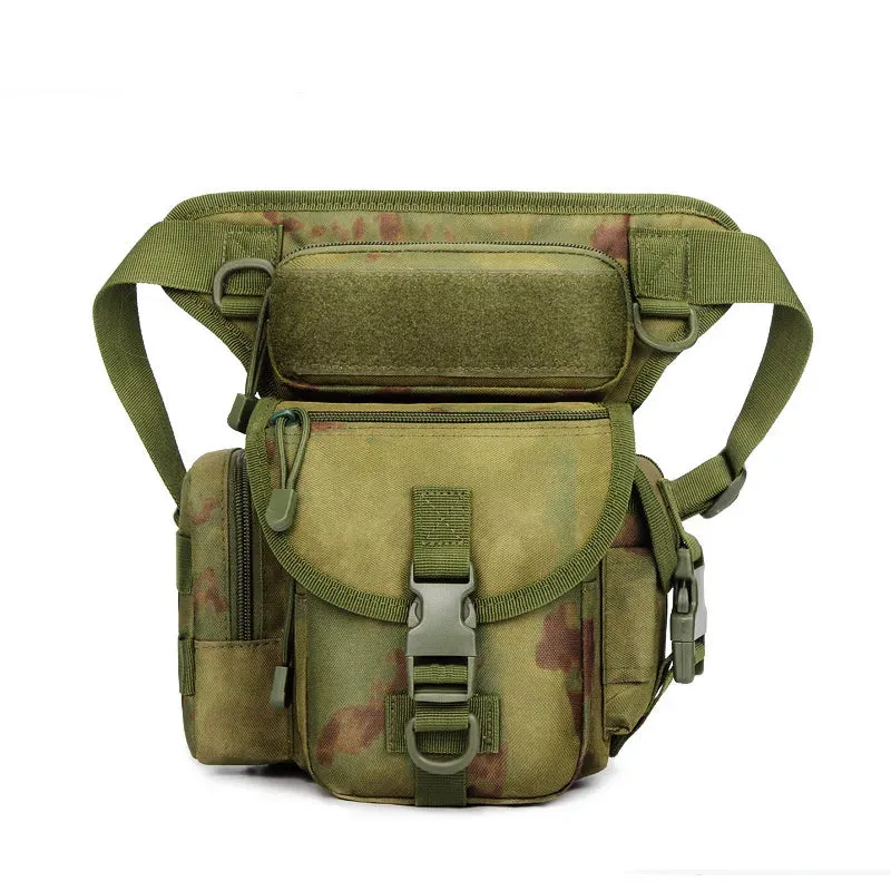 WOLF ENEMY Outdoor Sports 1000D Nylon Tactical Leg & Waist  Bag for Camping Hiking Climbing  Hunting.