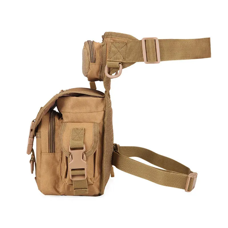 WOLF ENEMY Outdoor Sports 1000D Nylon Tactical Leg & Waist  Bag for Camping Hiking Climbing  Hunting.