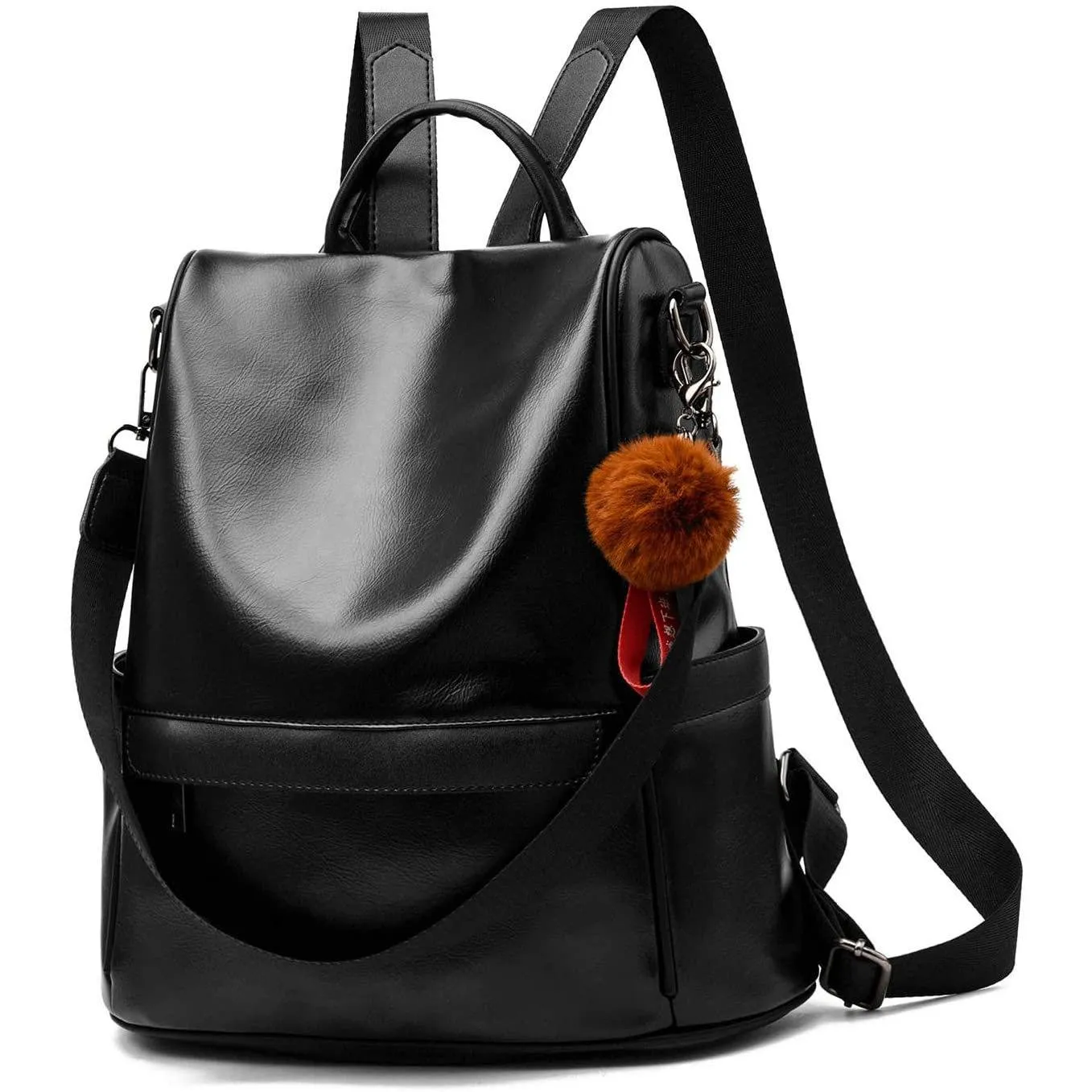 Women Backpack Purse PU Leather Anti-theft Casual Shoulder Bag