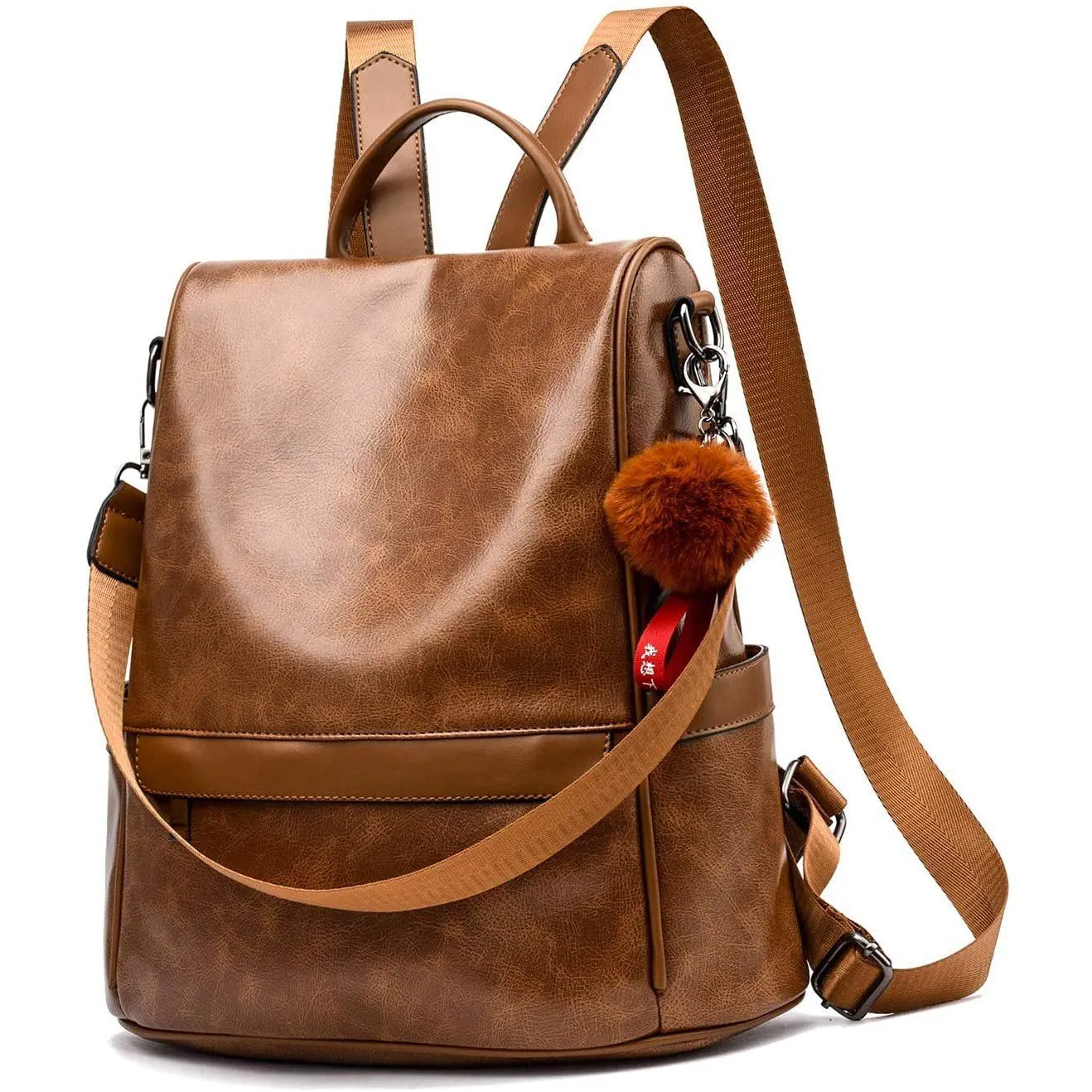 Women Backpack Purse PU Leather Anti-theft Casual Shoulder Bag