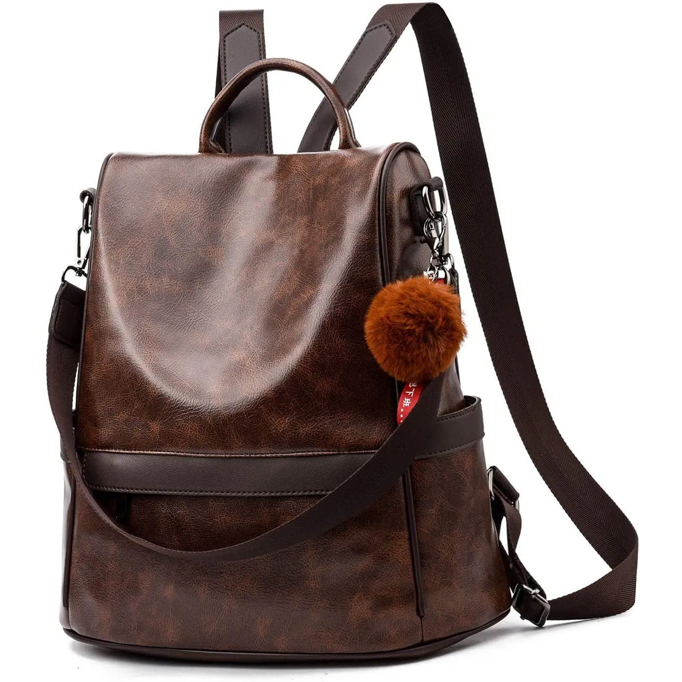 Women Backpack Purse PU Leather Anti-theft Casual Shoulder Bag