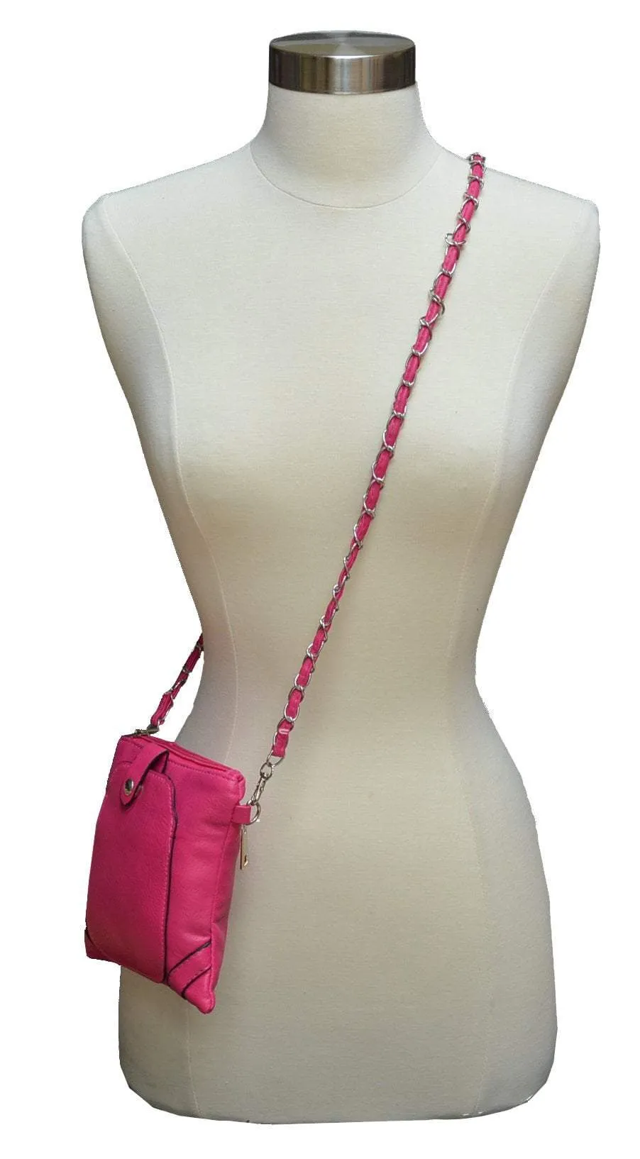 Women's Mini Square Crossbody Handbag with Cell Phone Pouch