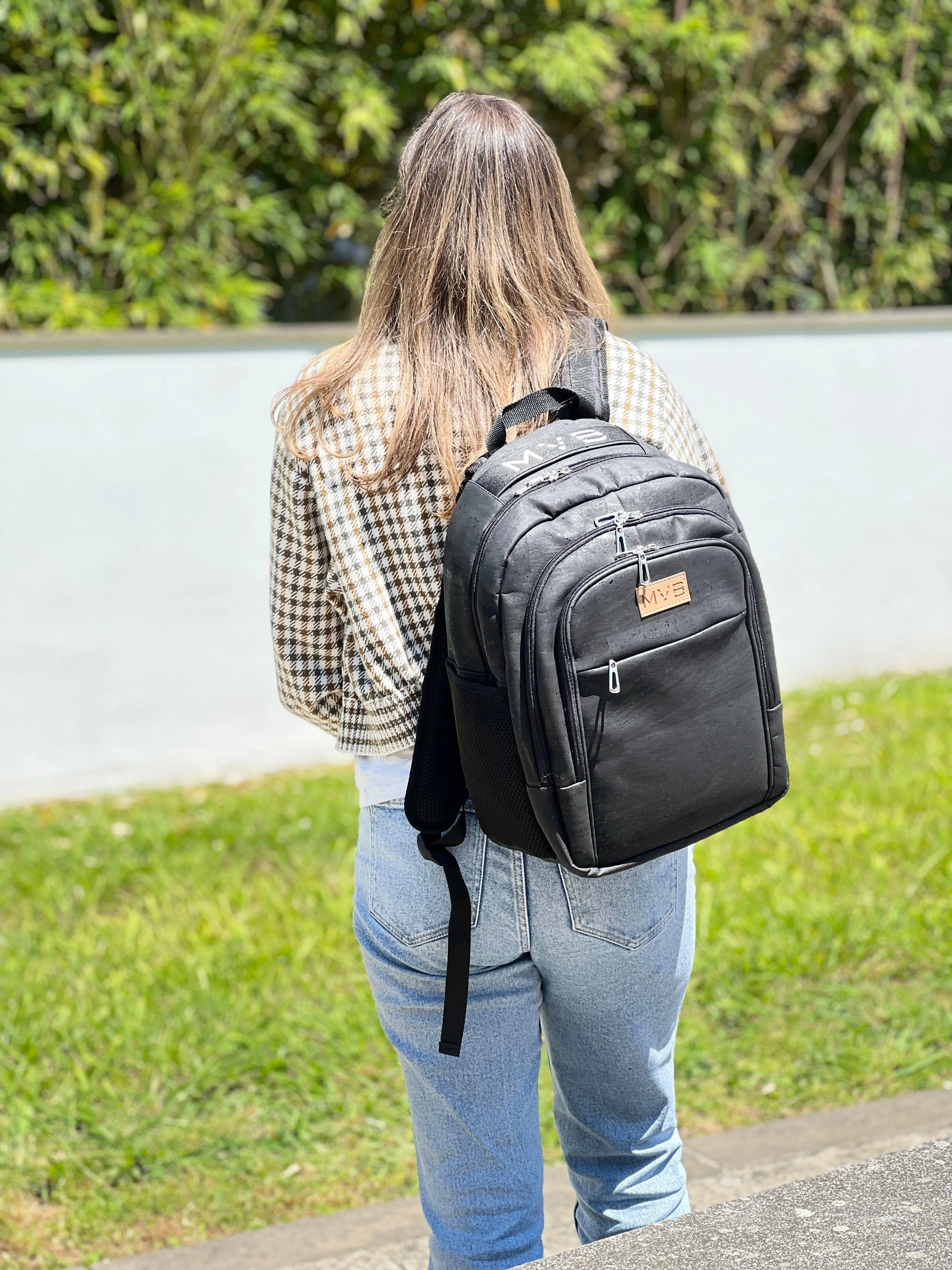 Xpedition Cork Vegan Backpack | Black