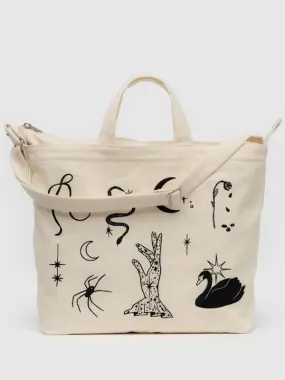 ZIP Horizontal Duck Bag: Embroidered Ballet Icons