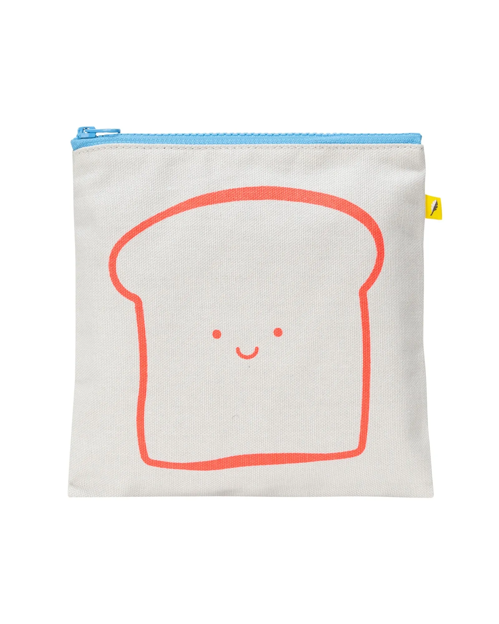 Zip Snack Sack Happy Bread Orange Sandwich Size