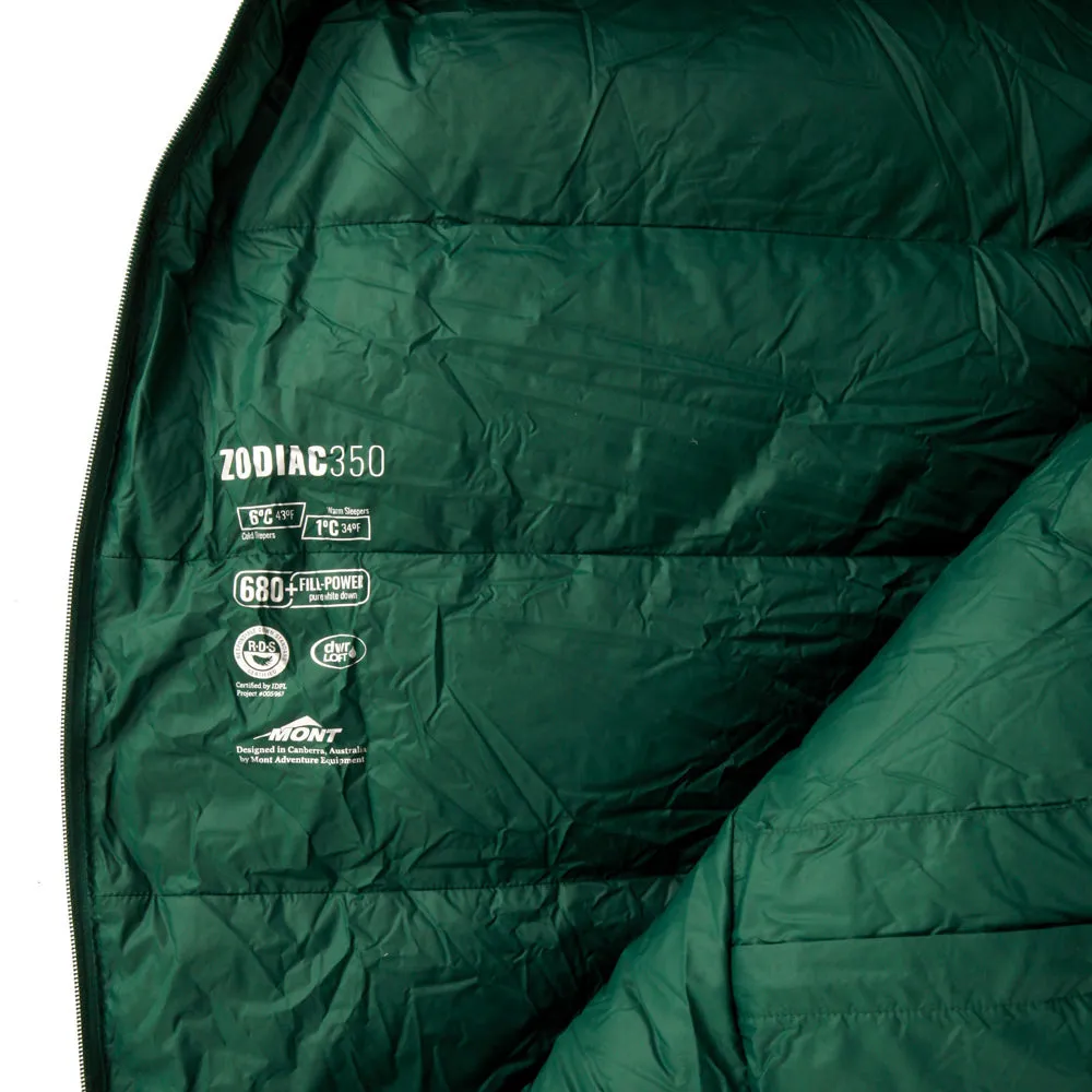 Zodiac 350 6 to 1°C Down Sleeping Bag